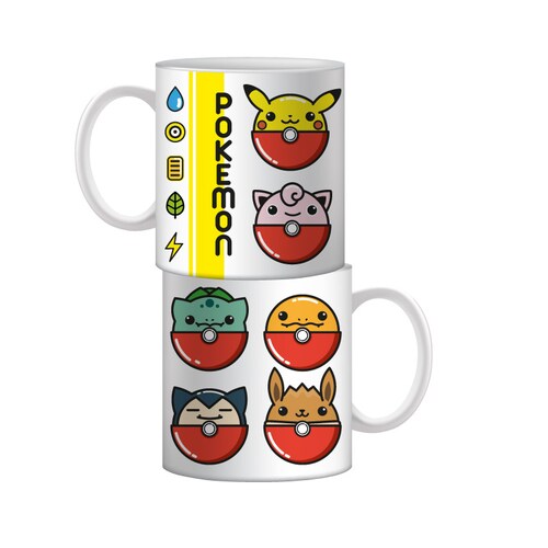 POKEMON SET DE 3 TAZAS DE CERAMICA 11 OZ