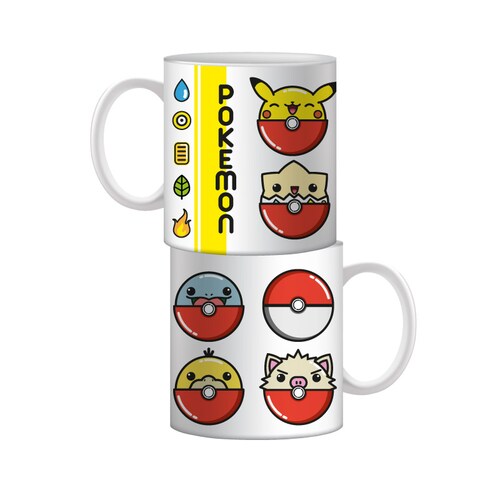 POKEMON SET DE 3 TAZAS DE CERAMICA 11 OZ