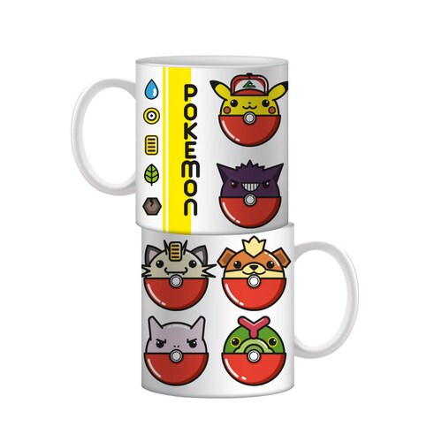 POKEMON SET DE 3 TAZAS DE CERAMICA 11 OZ