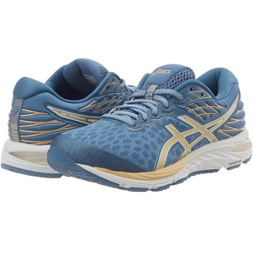 Tenis Asics CUMULUS 21 Mujer Grey Floss/Champagne 1012A676.400.