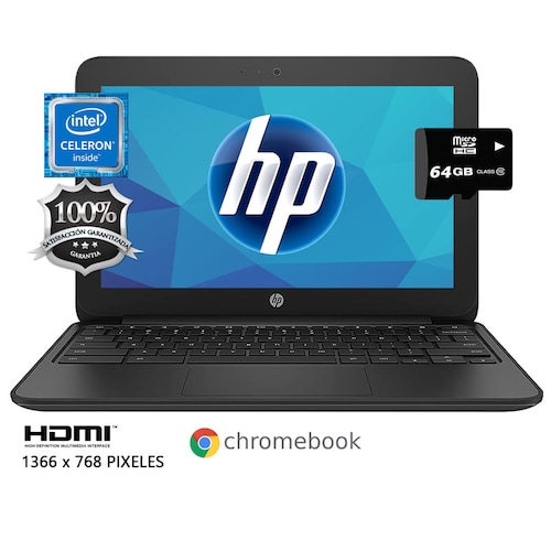 Laptop Hp Chromebook 11 Intel Celeron Ssd 32gb Ram 4gb + Microsd 64gb