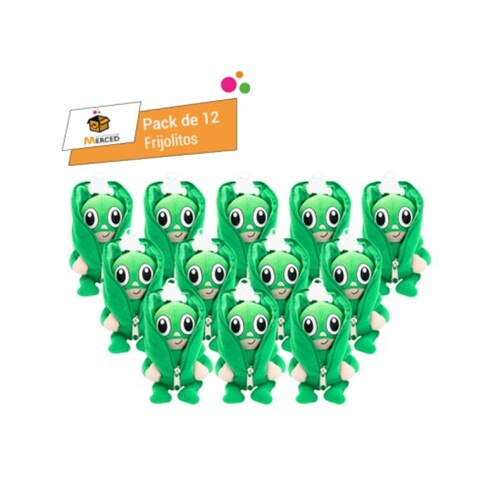 Paquete 12 Frijolitos de Peluche Chico Mucha Lucha
