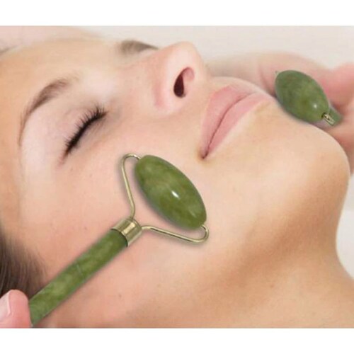 Rodillo De Jade Para Masaje Facial Anti Arrugas Reafirmante 