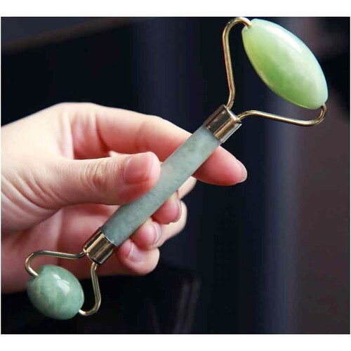 Rodillo De Jade Para Masaje Facial Anti Arrugas Reafirmante 