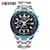 Reloj de Hombre Metálico Curren 8023 Plateado Azul Clásico y Elegante