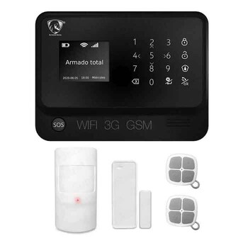 Kit Alarma Wifi Sirena Sensores Cel Alexa Google Tuya Seguridad Casa  Inteligente Control Total Y Monitoreo