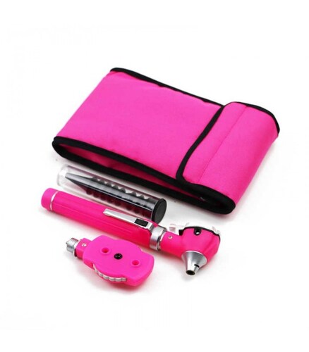 2 EN 1 OTOSCOPIO Y OFTALMOSCOPIO CALIDADALEMANA NEW WAVE COLOR ROSA