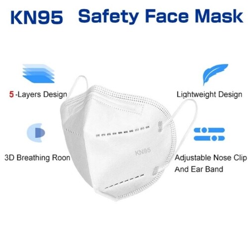 Cubrebocas, mascarilla Kn95 ORIGINAL Con certificado FDA 1 PZ