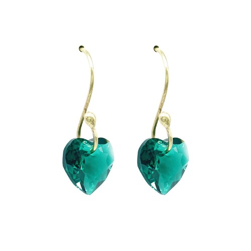 Collar y Pendientes Heart con Crystal Austriaco y Plata Mexicana 0,925