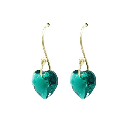 Collar y Pendientes Heart con Crystal Austriaco y Plata Mexicana 0,925