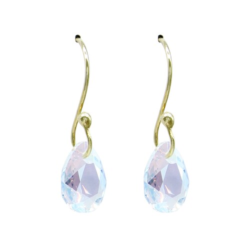 Collar y Pendientes Pear con Crystal Austriaco y Plata Mexicana 0,925