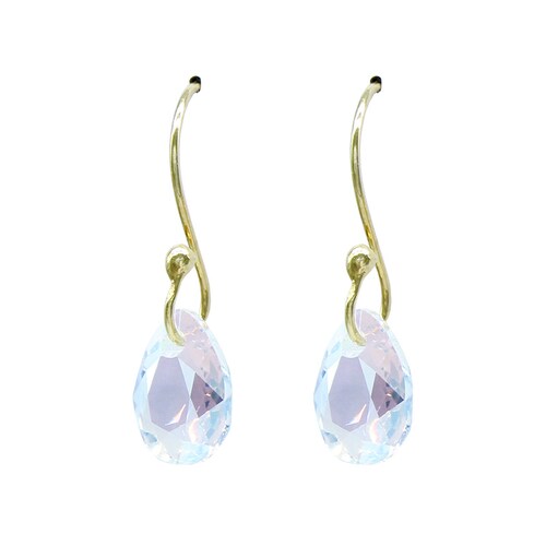 Collar y Pendientes Pear con Crystal Austriaco y Plata Mexicana 0,925
