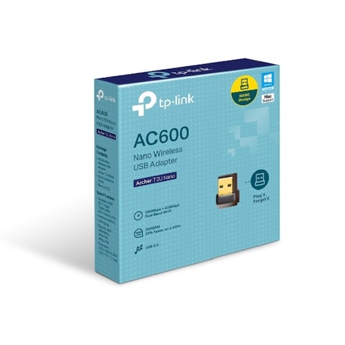 ADAPTADOR INAL TP-LINK/USB 2.0/AC600/DUAL/(ARCHER T2U NANO)