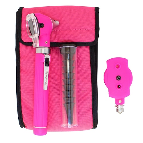 2 EN 1 OTOSCOPIO Y OFTALMOSCOPIO CALIDADALEMANA NEW WAVE COLOR ROSA