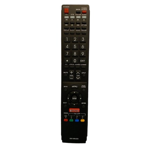 Control Remoto para Sharp Aquos Smart Tv 6b118wj Ga841wjsa