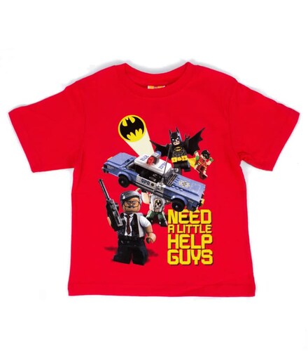 Playera Para Niño Lego Estampado Batman Y Robin Al Rescate