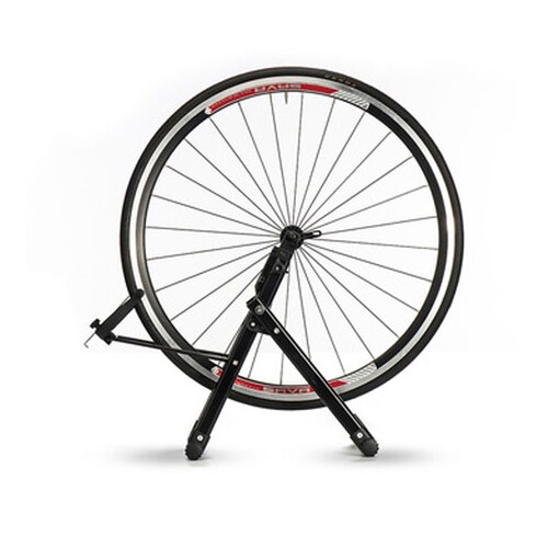 Rack soporte nivelador de ruedas de bicicletas.