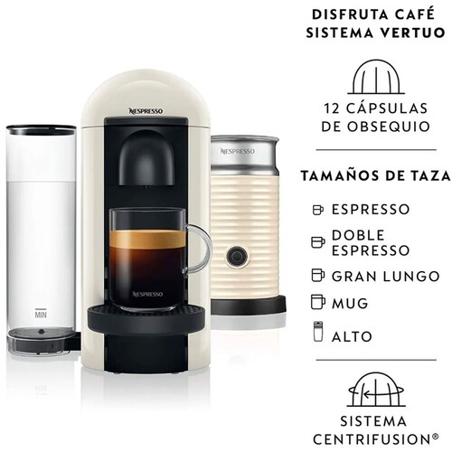 Cafetera Nespreso Vertuoplus combo