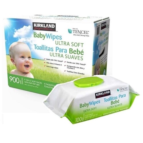 Toallitas Húmedas para Bebé, Kirkland Signature, 900 piezas