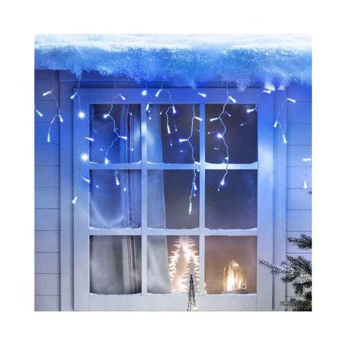 Serie Navideña Cascada Luces Led 10 Metros 500 Leds - Blanco Frio