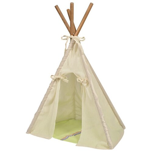 Tipi (teepee) de manta para perro pequeno y mediano marca El Rebozo de Dolce