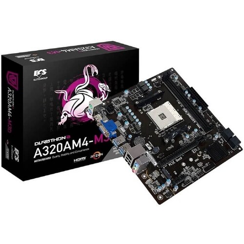 Tarjeta Madre ECS A320AM4-M3D DDR4 PCI-E USB3 Socket AM4