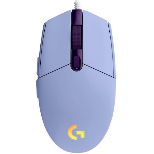 Mouse Logitech G203 LIGHTSYNC RGB Alambrico Optico USB Lila 910-005852