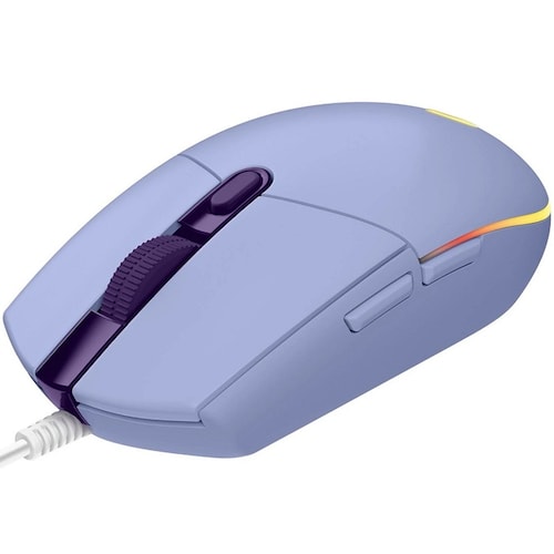 Mouse Logitech G203 LIGHTSYNC RGB Alambrico Optico USB Lila 910-005852