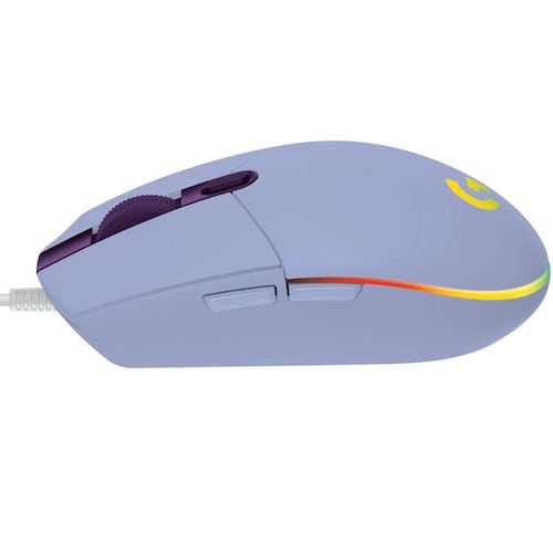 Mouse Logitech G203 LIGHTSYNC RGB Alambrico Optico USB Lila 910-005852
