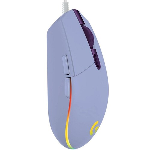 Mouse Logitech G203 LIGHTSYNC RGB Alambrico Optico USB Lila 910-005852