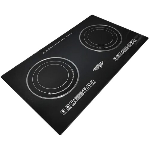 Parrilla Electrica Vitroceramica 2 Quemadores Cristal Touch Estufa  110 V 