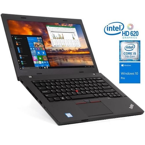 Laptop Lenovo ThinkPad L470 FullHD Intel core i5-6300  8 Gb Ram 128 Gb SSD Equipo reacondicionado que que fue demo de exhibición por su estética  