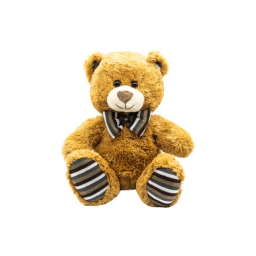 Oso Café de Peluche con Moño Pequeño