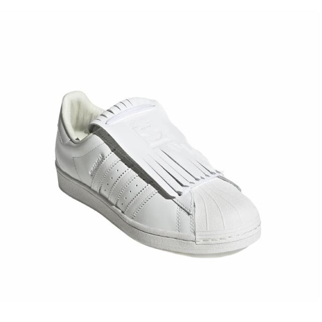 Tenis adidas blancos piel hot sale