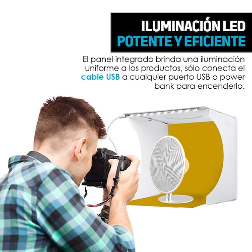 Caja de Luz LEDs para Fotografía Semiprofesional Redlemon