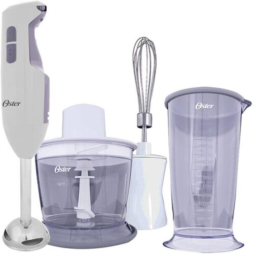 BATIDORA INMERSION 2VEL 250W CON VASO Y TAZON  BLANCO/GRIS OSTER     FPSTHB2615W