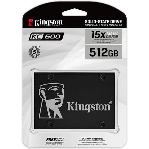 Unidad Estado Solido SSD 512GB Kingston KC600 SKC600/512G.