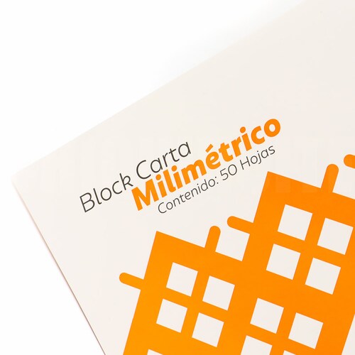 Block Carta Milimetrico Rayter 50h Hojas Milimetricas Bond 0107