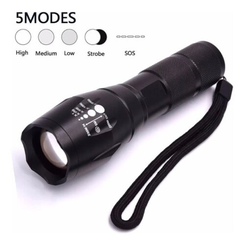 Lampara Tactica 808 11  T6 Aluminio Aeronautico Luz Led 10000 Lumenes 