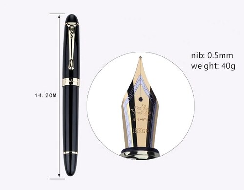 Pluma Fuente Marca Jinhao Modelo X450 Color Negro
