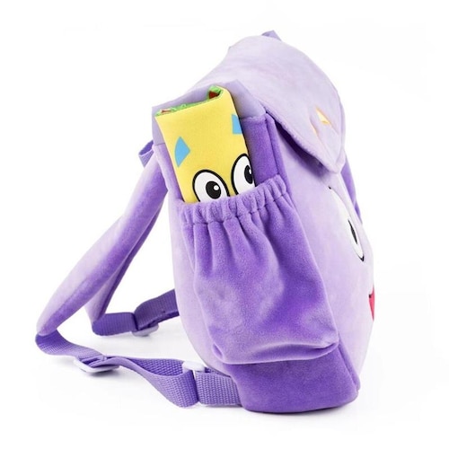 Mini Mochila  Dora La Exploradora Estrellas Con Mapa Felpa
