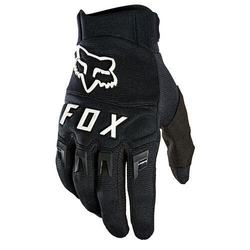 GUANTES DIRTPAW 2021 FOX NEGRO/BLANCO  MOTOCROSS 