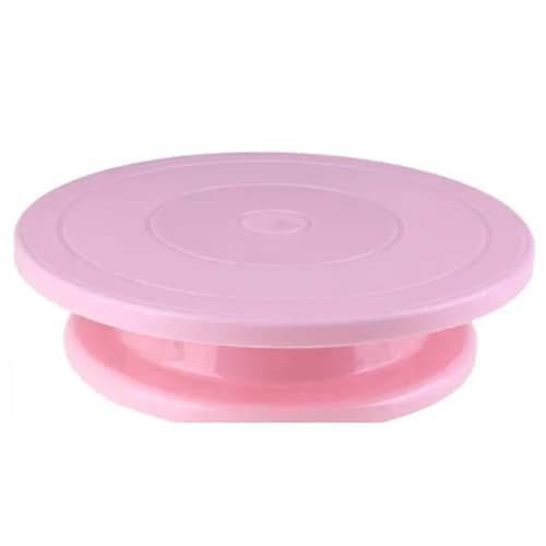 Aleissi Base Soporte Giratoria para Decorar Pasteles Tarta Torta Reposteria Fondant Cocina (Rosa)