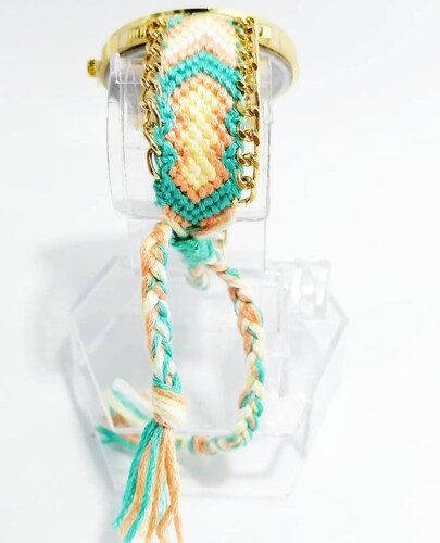 Reloj Mujer Frida Kahlo Correa Tejida Vintage Artesanal Dama