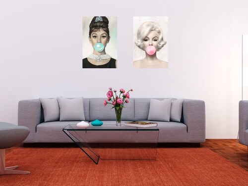 Cuadro Decorativo Canvas Marilyn Monroe con chicle