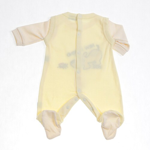 Mameluco para Bebé color Amarillo 0 a 2 años.