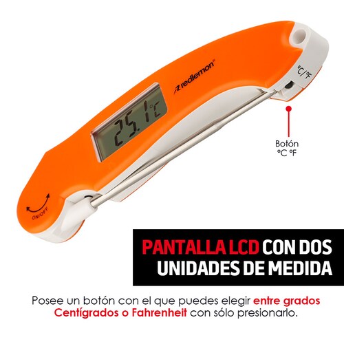 Termómetro Digital de Cocina para Carne Pantalla LCD Redlemon.