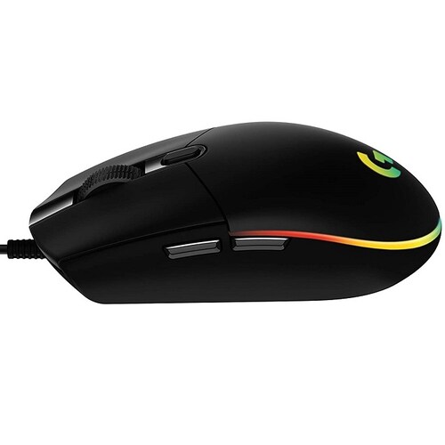 Mouse Logitech G203 LIGHTSYNC RGB Alambrico Optico USB Negro 910-005793