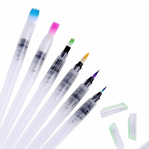  Aleissi Pincel o Plumon Rellenable Comestible para Pastel Cupcake o Fondant