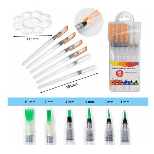  Aleissi Pincel o Plumon Rellenable Comestible para Pastel Cupcake o Fondant